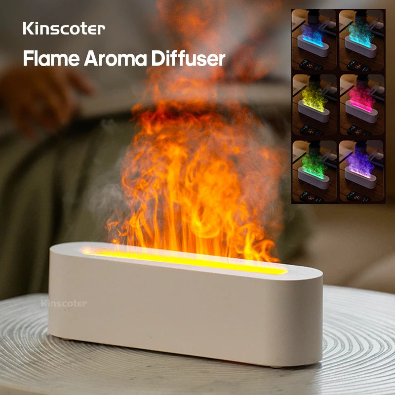 Aroma-Diffusor mit Ultraschall und Flammenoptik